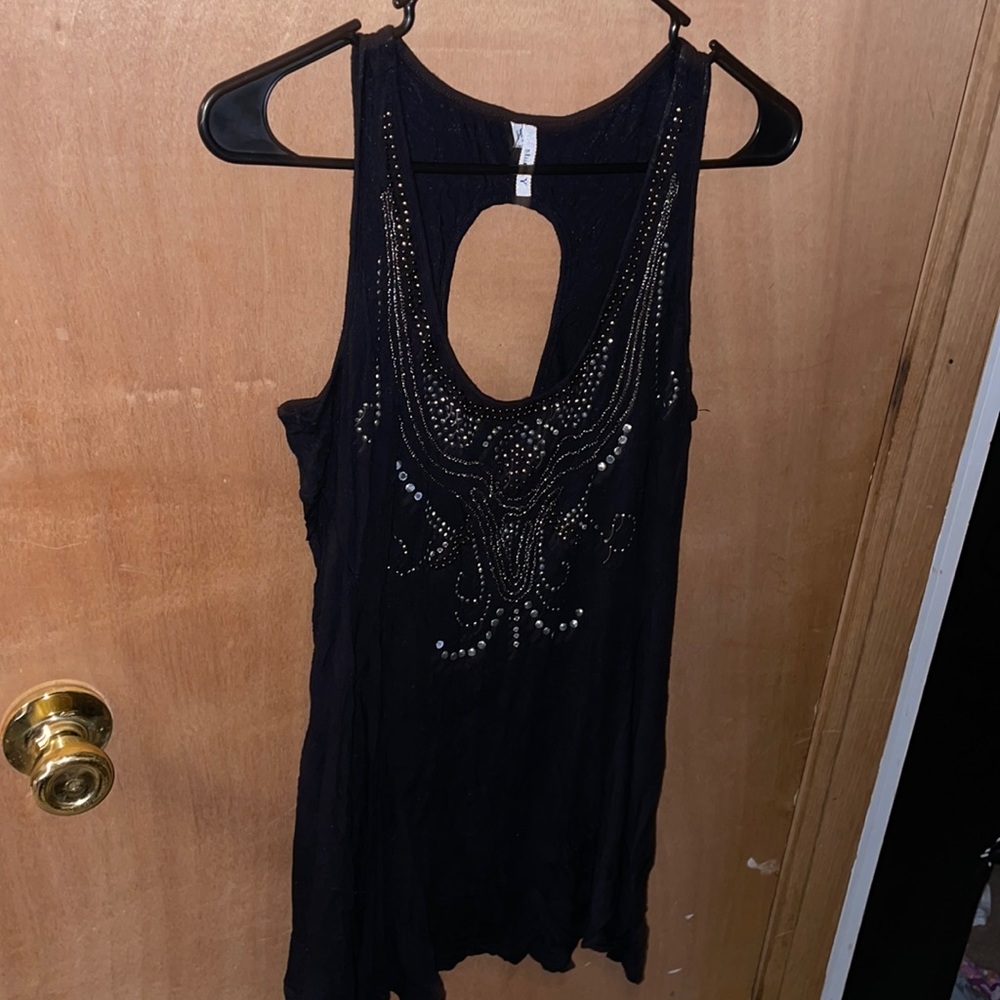 STUDIO Y, black, cutout, sparkles, L